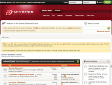 Tablet Screenshot of forum.diversesolutions.com